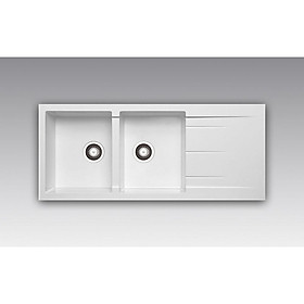 Chậu đá Granite Hafele màu trắng 565.83.741