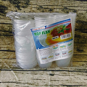 Mua Hộp bánh flan size trung nhựa dày cứng cáp (set 50c)