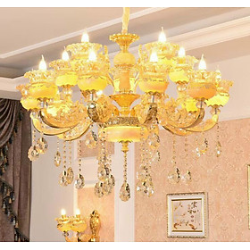 Mua Đèn chùm pha lê trang trí nội thất sang trọng 15 tay