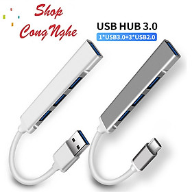 Hub Chia Cổng Type-C Sang USB 3.0 4 Trong 1 5Gbps