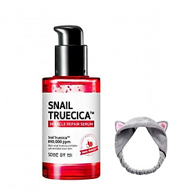 Tinh Chất Phục Hồi Da, Làm Mờ Vết Thâm, Se Khít Lỗ Chân Lông Some By Mi Snail Truecica Miracle Repair Serum 50ml + Tặng Kèm 1 Băng Đô Tai Mèo Xinh Xắn ( Màu Ngẫu Nhiên)
