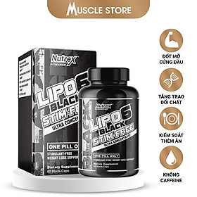 [Chính hãng] Nutrex Lipo 6 Black Stim Free (60 Viên), Hỗ Trợ Đốt Mỡ Giảm Cân, Không Chứa Caffeine