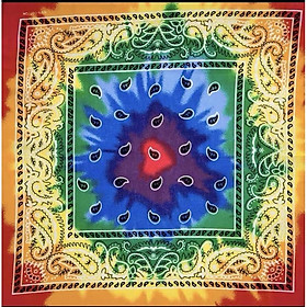 Khăn bandana vuông cotton loang màu size 55cm