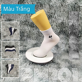 Tất Vớ nam cổ trung trơn AS-PM201. 4 màu: Trắng, đen, xanh, xám. dày dặn, mềm mại, kháng khuẩn khử mùi, không hôi chân