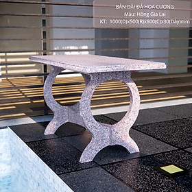 Mua BÀN ĐÁ DÀI NGOÀI TRỜI/SÂN VƯỜN/TRONG NHÀ-HỒNG GIA LAI