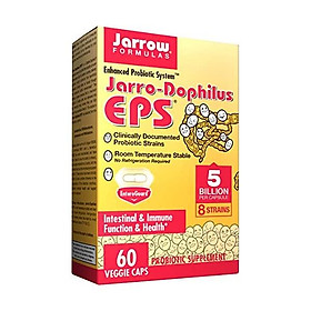 Jarro-Dophilus EPS, 5 Billion Organisms Per Vegetarian Capsule, Intestinal and Immune Support, 60 Veggie Caps (Cool Ship, Pack of 3)