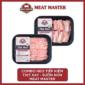 Combo Heo tiết kiệm Thịt xay - Sườn non Meat Master ( 400 G ) - Giao nhanh