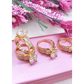 Nhẫn nữ mạ vàng 18k mã 3120