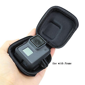 Túi bảo vệ vỏ mini EVA Túi đựng máy ảnh thể thao màu đen bền Hộp lưu trữ PU cho GoPro Hero 10 9 8 7 6 5 Phụ kiện hành động Dji Osmo