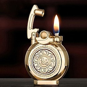 Mua Vỏ Hột Quẹt Bật Lửa Xăng Đá Chief CF208 Thiết Kế Họa Tiết Hoa Sen Đẹp Độc Lạ - Dùng Xăng Bấc Đá Cao Cấp