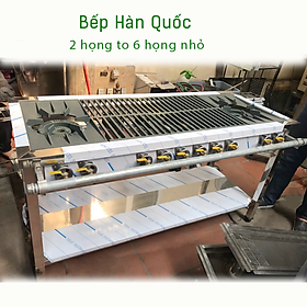 Mua Bếp gas công nghiệp Hàn Quốc nhiều họng công suất lớn - dài 150 cm