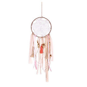 Dream Catcher - Handmade Lace Ribbon Dreamcatcher for Kids Bedroom - Indians Traditional Art Wall Hanging Home Decoration