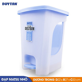 Mua Thùng rác đạp nhỏ nhựa Duy Tân Matsu (22 x 27 x 33 cm) - 02386 - Giao màu ngẫu nhiên - Hàng chính hãng
