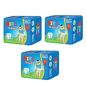 3 Gói Tã Quần Bino Kool Pants XXXL14