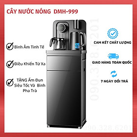 Cây nước nóng thông minh DMH-666 có điều khiển từ xa, cây nước nóng bình âm phím cảm ứng