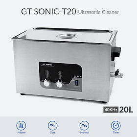 Máy Rửa siêu âm GTsonic T20, 20 lít có điều chỉnh thời gian, gia nhiệt và công suất bằng kỹ thuật số