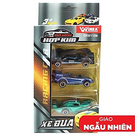 Bộ 3 Đồ Chơi Mô Hình Hợp Kim Xe Đua - Winka DK81106 (Mẫu Sản Phẩm Bên Trong Là Ngẫu Nhiên)