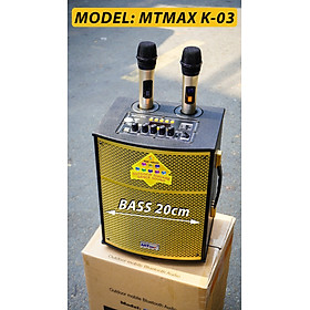 Mua Loa xách tay MTMax K03 - Loa kéo di động bass 2 tấc - Công suất lên đến 250W - Tặng kèm 2 micro không dây - Đầy đủ kết nối bluetooth  AUX  USB  SD card - Chức năng TWS (True Wireless Stereo) - Thiết kế vỏ gỗ sang trọng  âm thanh cực hay - Hàng nhập khẩu