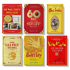 Sách - Combo 6 cuốn: 60 năm sinh; Bói kiều; Phong thủy hóa giải; Cách dựng gia phả; Bí ẩn bàn tay; Văn khấn cổ truyền