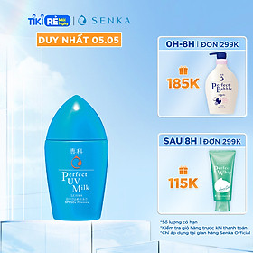 Kem Chống Nắng Dạng Sữa Senka Perfect UV Milk SPF 50+, PA++++ 41095 (40ml)