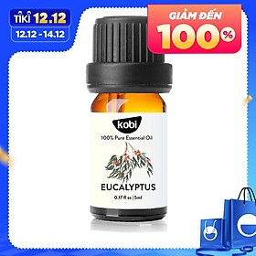 Tinh Dầu Khuynh Diệp Kobi - Tinh Dầu Thiên Nhiên Nguyên Chất, Tinh Dầu Xông Phòng, Giúp Giảm Stress, Xua Đuổi Côn Trùng Và Khử Mùi Hiệu Quả, Thích Hợp Dùng Với Đèn Xông Và Máy Khuếch Tán Tinh Dầu (5ml)