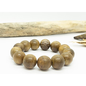 Vòng Tay Trầm Hương Hạt Tròn Đơn (Nam) Từ Trầm Tốc Lào Tự Nhiên