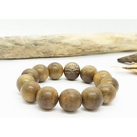 Vòng Tay Trầm Hương Hạt Tròn Đơn (Nữ) Từ Trầm Tốc Lào Tự Nhiên