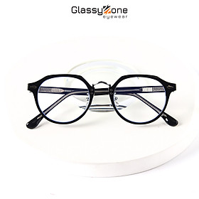 Gọng kính cận, Mắt kính giả cận nhựa Form tròn Unisex Nam Nữ Hardy - GlassyZone