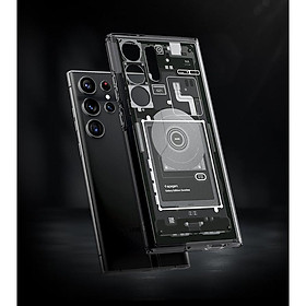 Ốp Lưng Spigen Ultra Hybrid Cho Samsung S23 Ultra / S23 Plus / S22 Ultra Họa Tiết Linh Kiện Có Từ Tính Hỗ Trợ Sạc Không Dây