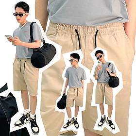Quần Short Nâu Sáng 5THEWAY aka /public icon/ SKATER SHORT KHAKI in SEASAME