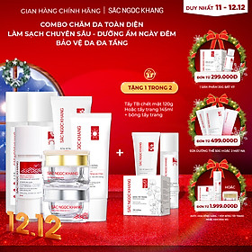 Chăm sóc da toàn diện dưỡng da cơ bản + kem dưỡng da ban ngày (30ml) + ban đêm (30g) + Serum dưỡng trắng diệu kì 30ml