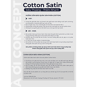 Ga Giường Cotton Satin 1m2 x 2m Nhiều Màu bo chun Cao Cấp À Ơi Concept không xù lông trơn mượt thoáng mát Home Bedding