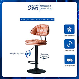 Mua Ghế Quầy Bar Ghế Lễ Tân Đệm Da  Ghế Makeup Trang Điểm Chân Xoay Cao Cấp 23106 - Hàng Chính Hãng