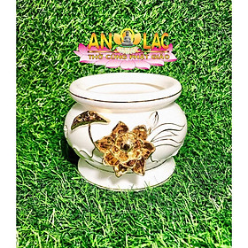Mua Bộ Sứ Thờ Cúng Cao Cấp Sen Vàng Nổi SUO