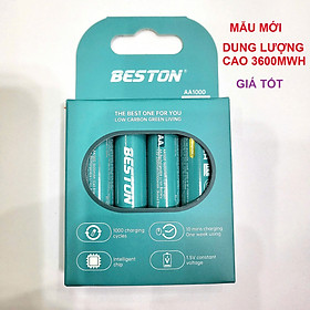 Sạc pin Beston AA AAA M7037 1.5V dùng cho pin 2A 3A 8 khe, cổng USB-C, sạc nhanh tự ngắt thông minh