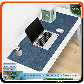Mua Pad Chuột ASWEI AS39 80x40 - Lót Chuột ASWEI Chất Liệu Da PU Cao Cấp - Miếng Lót Chuột ASWEI Sử Dụng 2 Mặt Tiện Lợi - Lót Chuột Cỡ Lớn Mềm Mại - Tấm Lót Chuột Chống Nhăn  Không Thấm Nước - Hàng Chính Hãng