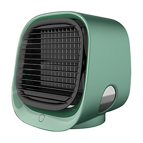 Portable Air Cooler Fan Desktop Cooling Air Conditioner Humidifier  Green