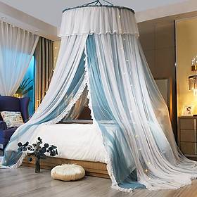 Mùng công chúa cao cấp treo trần, màn khung tròn không khoan tường phòng ngủ đẹp chống muỗi ZO HOME - N3-2
