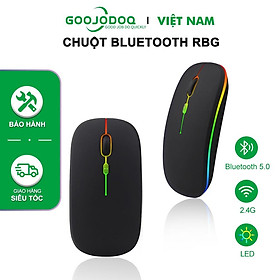 Mua  HÀNG CHÍNH HÃNG GOOJODOQ  M06 - Chuột Bluetooth Sạc Không Dây Siêu Mỏng Nhiều Màu Sắc Đèn Nền