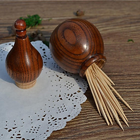 Gourd Toothpick Shaker Jar Sugar Spice Salt Pepper Herbs Storage Bottle BBQ