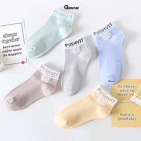 Combo 5 Đôi Tất Vớ Nữ Cổ Ngắn Vintage Sử Dụng Cả Tuần - CB085