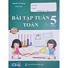 Nơi bán Sách - Bài tập tuần Toán 5 tập 1 - Giá Từ -1đ