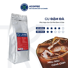 Cà phê hạt rang K Coffee 100% Robusta Arabica nguyên chất cà phê đậm vị K