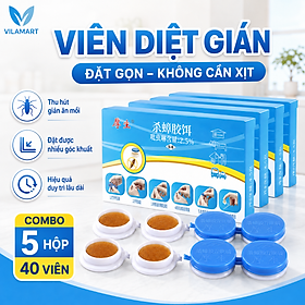 Combo 5 hộp thuốc diệt gián sinh học Housheng, diệt tận gốc tất cả các loại gián, hiệu quả, an toàn.