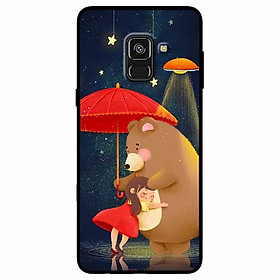 Ốp lưng dành cho samsung a8 plus mẫu được ôm gấu