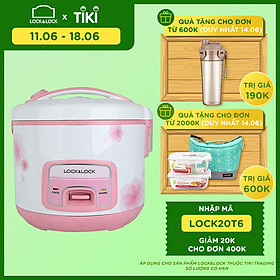 Nồi Cơm Điện Lock&Lock EJR446RED (1.8 lít) - Hồng - Hàng chính hãng