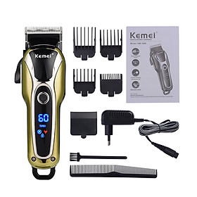 Tông đơ cắt tóc Kemei 1990 ó chế độ turbo siêu mạnh cao cấp