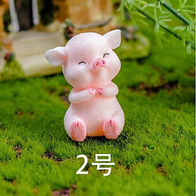 Mua Mô hình gia đình lợn hồng may mắn trang trí tiểu cảnh  dựng cảnh studio  móc khóa  DIY