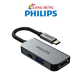 Mua Cổng chuyển đổi Philips 3-in-1 Multifunction Adapter USB-C Hub SWV6113G/67 - Hàng chính hãng
