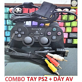 Mua Combo Tay game PS2 PS1 kèm dây AV